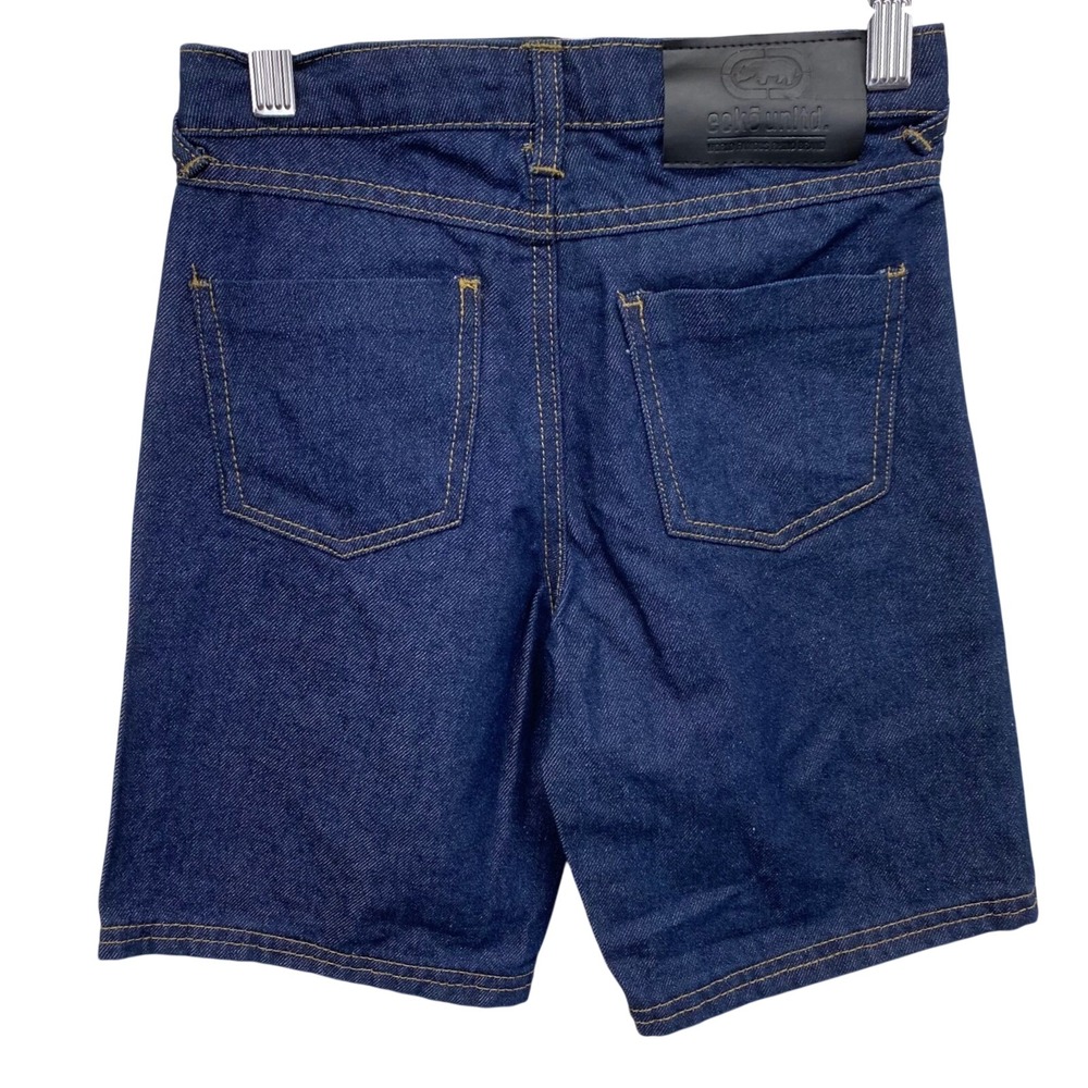 Ecko Unltd Boys Blue Denim Shorts Kids‎ Size 5 Adjustable Waistband
